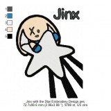 Jinx with the Star Embroidery Design